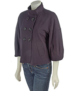 BCBG Max Azria Double Breasted Crop Jacket : Women's Fashion Apparel from Overstock.com : cropped trench jacket designer double-breasted