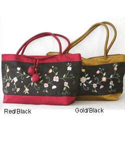 Embroidered Silk Shoulder Bag (Thailand)