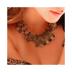 Handcrafted Bronze Goddess Choker (Peru)