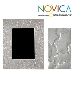 Aluminum 4 x 6 Leaves Picture Frame (Mexico)