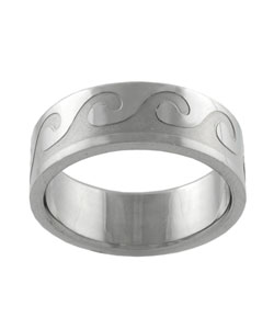Stainless Steel Pacific Waves Fashion Ring