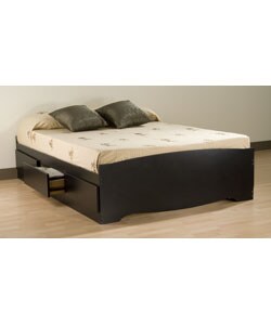 Broadway Black Queen Platform Storage Bed