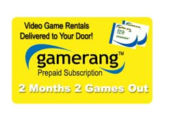 Gamerang Video Game Rental Gift Card (2 Months 2 Games Out)