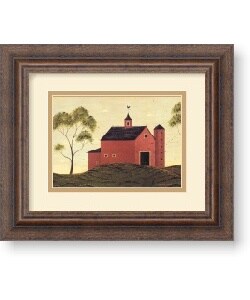Warren Kimble Red Barn Framed Art Print