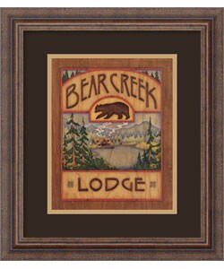 Beth Logan Bear Creek Lodge Framed Art Print