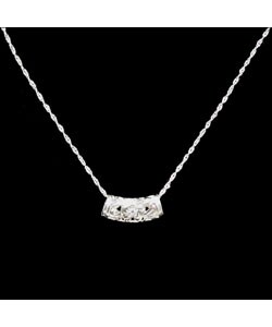 Flower Tube Silver Necklace (China)