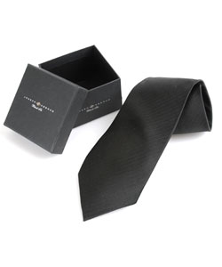 Joseph Abboud Black Tie Silk Formal Neck Tie