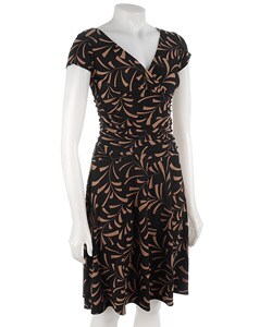 London Times Printed Knit Dress