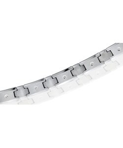 Men's Tungsten Carbide and Diamond Bracelet