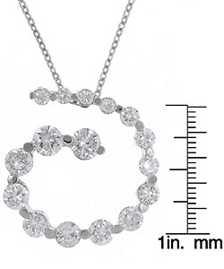 Sterling Silver CZ Circle of Life Journey Pendant