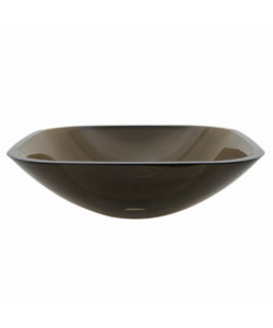 Brown Tempered Glass Vessel Sink