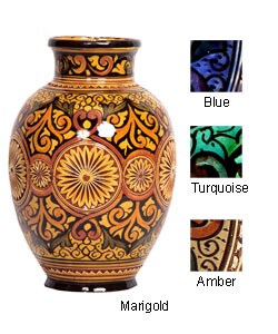 Extra Large Engraved Ceramic Vase (Morocco) : Home Decor from Overstock.com :  morocco home engraved decor