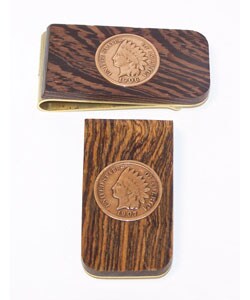 Handcrafted Indian Head Penny Money Clip (Native  American)