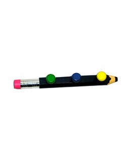 Wall mounted pencil coat hanger