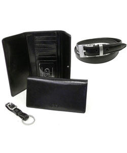 Geoffrey Beene Italian Leather Accessory Gift Set