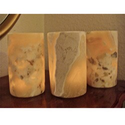 Set of 3 Firenze Votive Candle Holders (Egypt)