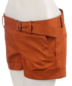 Hot Kiss Twill Cuffed Short Shorts