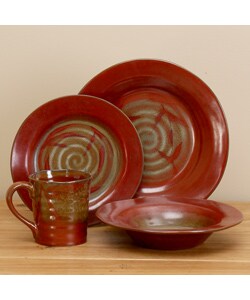 Pfaltzgraff Copper Leaf 16-piece Dinnerware Set