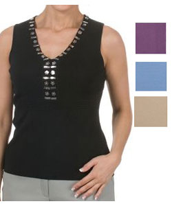 San Louis Mirrored Embellishment Top