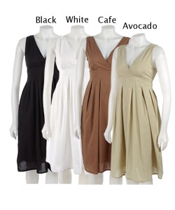 Galeno Surplice Empire Waist Dress