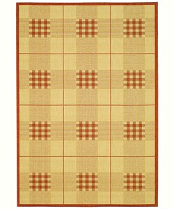 Indoor/Outdoor Regal Natural Terracotta Rug (6'7 x 9'6)