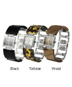 Geneva Platinum Square Link Women's Fashion Watch