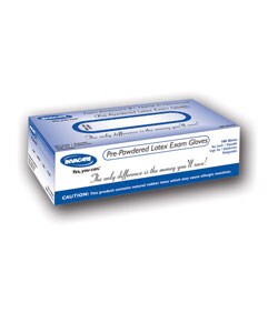 1000 Invacare Small Pre-powdered Latex Exam Gloves