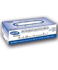 Invacare Pre-powdered Extra-large Latex Exam Gloves (Case