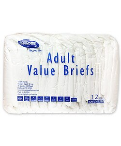 Invacare Economy Series Adult Briefs-X-Large (Case of 60)
