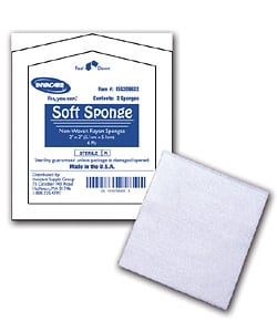 Invacare Sterile 6-ply 4 x 4 Soft Sponges (Case of 300)