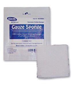 Invacare Sterile 8 Ply Dressing Sponge (Case of 1500)