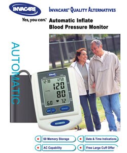 Invacare Auto Inflate Blood Pressure Monitor