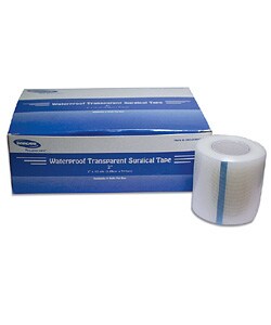 Invacare Clear Surgical 1-inch Waterproof Tape (Case of 144)