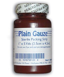 Invacare .25 in X 5 yd Sterile Gauze Packing Strips (Box of