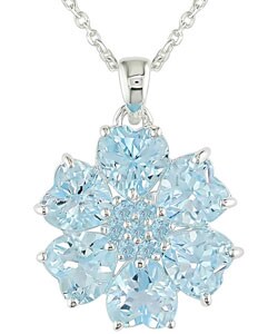 Silver and Blue Topaz Necklace