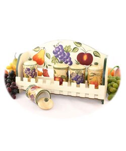 Tuscan Collection Handpainted 5-piece Spice Rack