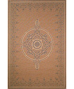 Patio Medallion Ivory Rug (7'8 Square)