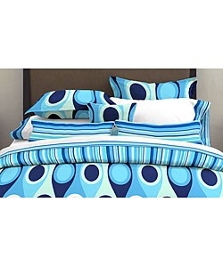 Retro Radar Blue Decorative Pillows (Set of 2)