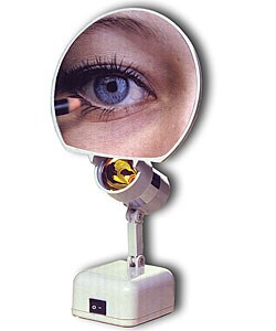 Battery Powered Lighted 9x Travel Mirror