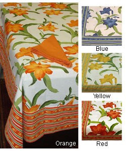 Botanical Print Table Cloth (India)
