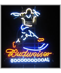 Budweiser Soccer 'GOOOOOOOOOAL' Neon Bar Sign