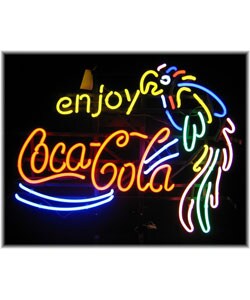 Enjoy Coca Cola with Parrot Neon Bar Sign