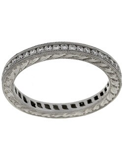 Tacori 1/2ct Diamond Engraved Eternity Band
