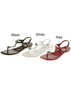 Oh Deer! Capri Flat Leather Sandals