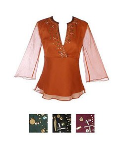 Julie Gordon Wide Neck Women's Silk Blouse