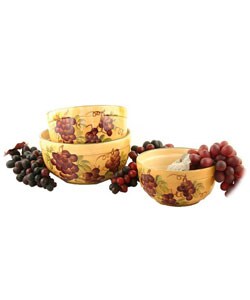 Sonoma Collection Hand-Painted 3 Pc. Serving Bowl
