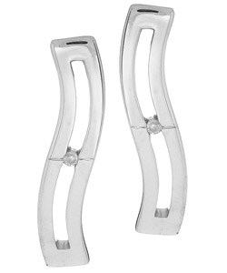 Hot Diamonds Silver Wave Earrings