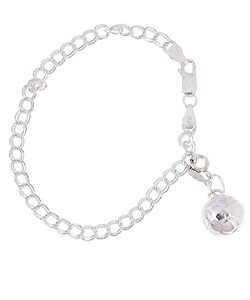 Sterling Silver Soccer 7-inch Charm Bracelet
