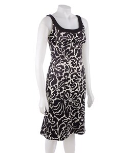 Donna Ricco Sleeveless Scoop Stretch Dress