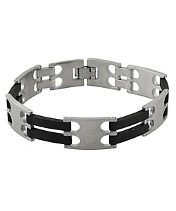 Men's Stainless Steel Matte Finish Bracelet